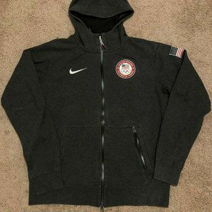 $300 Nike USA Olympics Tech Fleece Jacket hoodie grey, sz Large